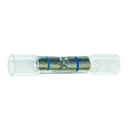 Phillips Connector, Heat Shrink, Elect, Sta-Dry Clear-Vu, Window Butt, 16-14Ga, Blue 1-1662
